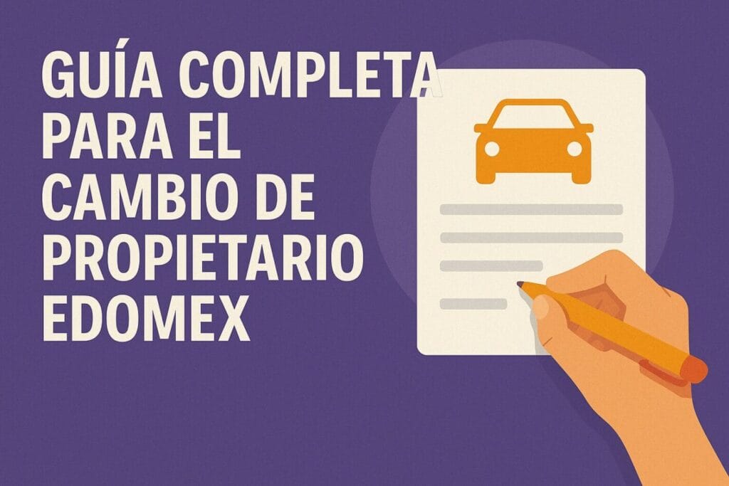 Guía completa para el cambio de propietario Edomex
